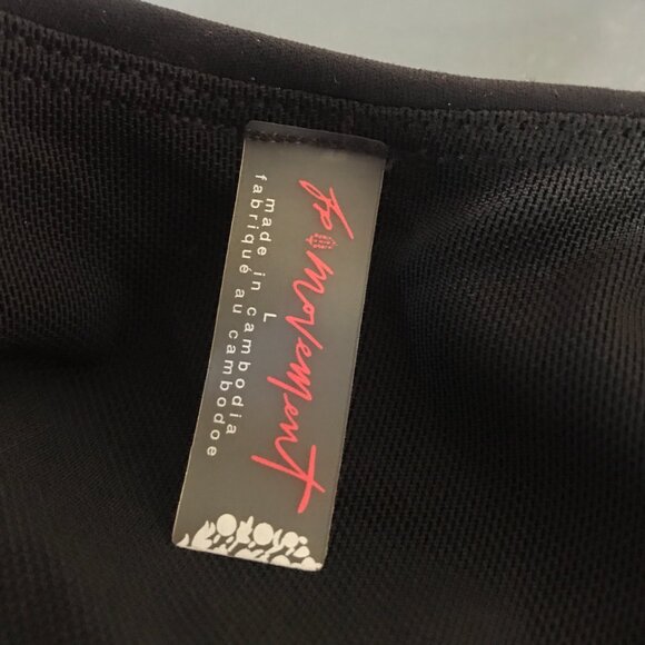 Free People Movement Righteous Onesie In Black size L NWT - Picture 5 of 6